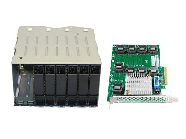 HP DL380 Gen9 Additional 8SFF Bay2 Cage/Backplane Kit + HP 12Gb SAS Expander Card